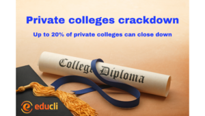 Private colleges crackdown