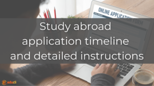 Study abroad application timeline and detailed instructions