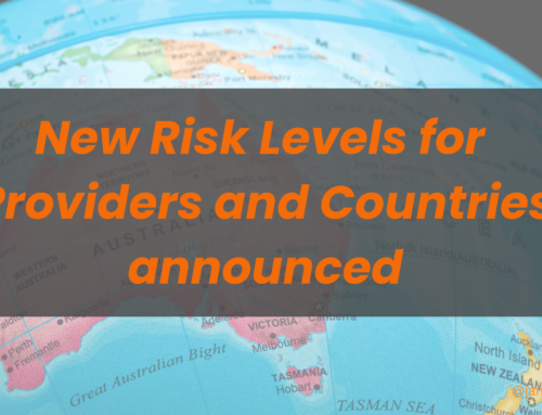 New Risk Levels for Providers and Countries announced