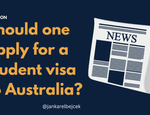 Should one apply for a student visa to Australia?